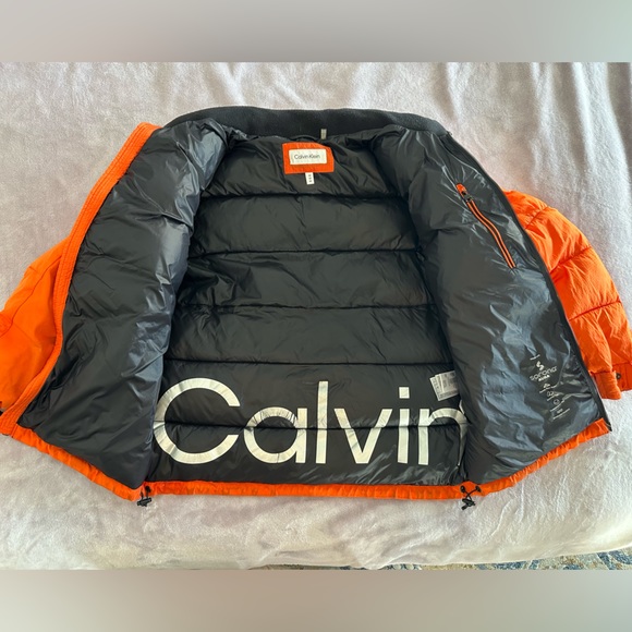Calvin Klein PUFFER JACKET - Winter Jacket - Coral orange/Coral … - Picture 13 of 16
